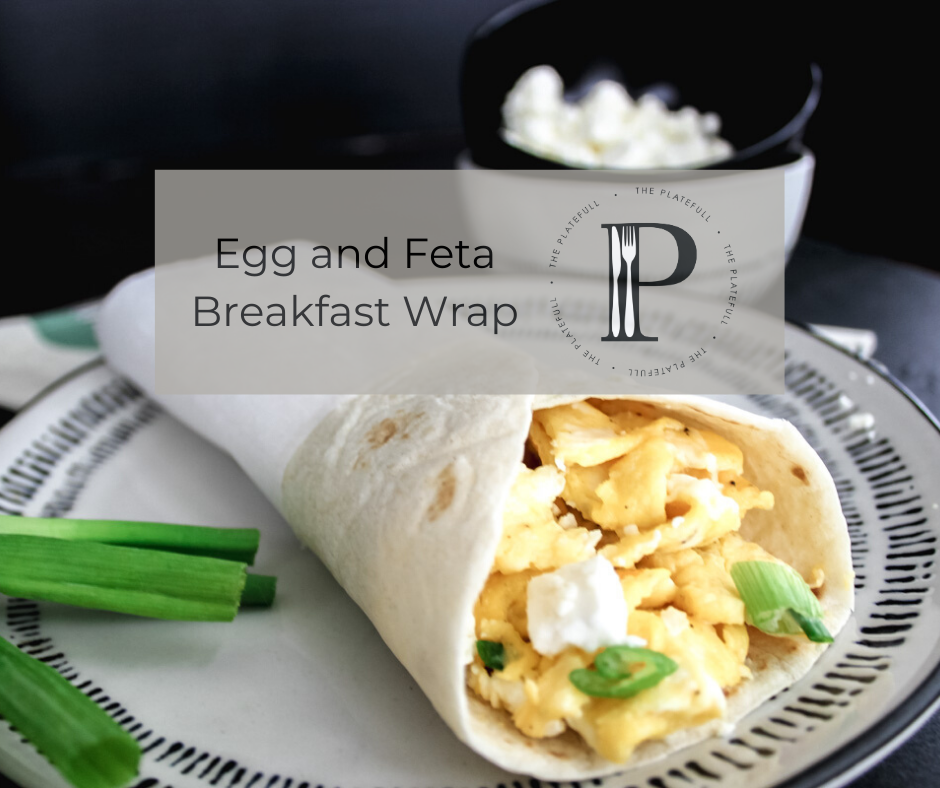 Egg and Feta Breakfast Wrap